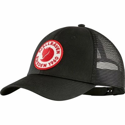 Men's Fjällräven 1960 Logo Hats Black | 9648BCEUJ