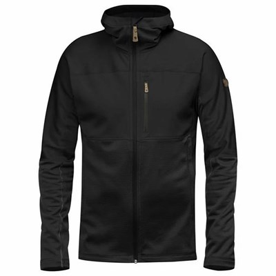 Men's Fjällräven Abisko Fleece Black | 3247GSMEC