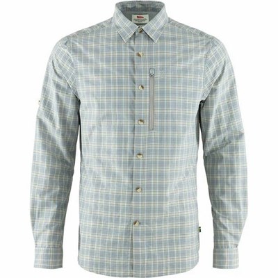 Men's Fjällräven Abisko Shirts Grey | 3216GDOZV