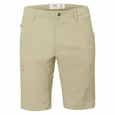 Men's Fjällräven Abisko Shorts Khaki | 8259BVACP