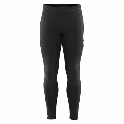 Men's Fjällräven Abisko Trekking Tights Black | 5027SRXUL