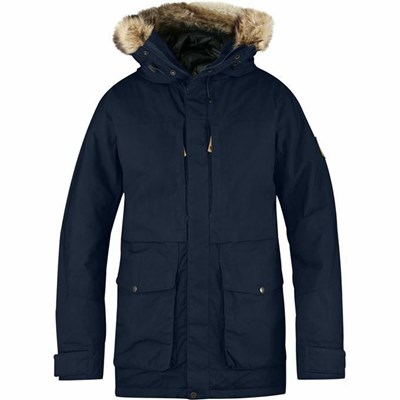 Men's Fjällräven Barents Parka Navy | 6973FSNVP