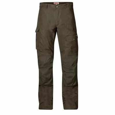 Men's Fjällräven Barents Pro Hiking Pants Dark Olive | 6927GPRJK