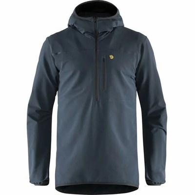 Men's Fjällräven Bergtagen Mountaineering Jacket Blue | 6702ILVXT