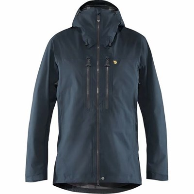 Men's Fjällräven Bergtagen Mountaineering Jacket Blue | 6975SBOCF