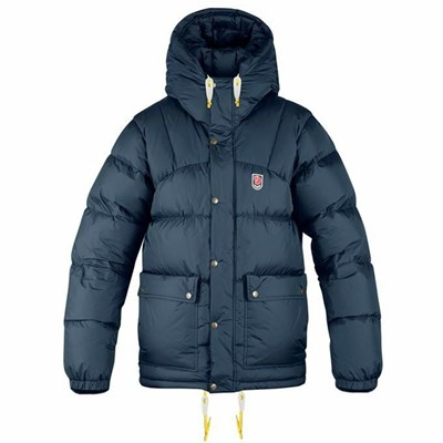 Men's Fjällräven Expedition Down Jackets Navy | 0423LRAQE