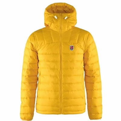 Men's Fjällräven Expedition Down Jackets Yellow | 0513XJHQR