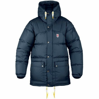 Men's Fjällräven Expedition Down Jackets Navy | 3801FQKGE