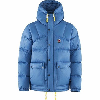 Men's Fjällräven Expedition Down Jackets Blue | 7836COLKZ