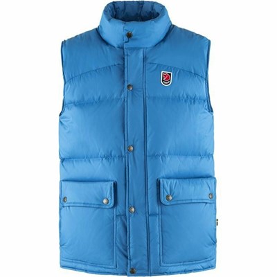 Men's Fjällräven Expedition Vest Blue | 9256ILBGR