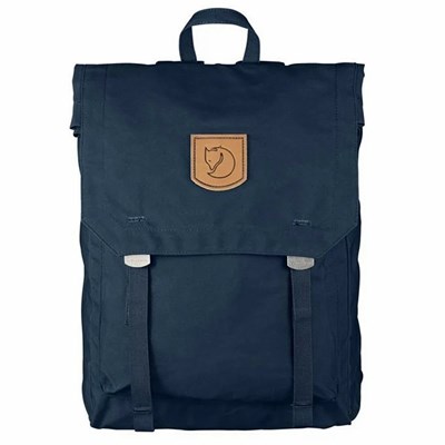 Men's Fjällräven Foldsack No. 1 Backpacks Navy | 7610LUQKG