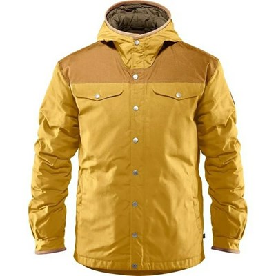 Men's Fjällräven Greenland Down Jackets Yellow | 7168ECMOL