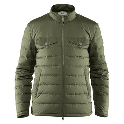 Men's Fjällräven Greenland Down Jackets Green | 8295YZUVM