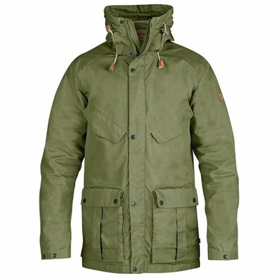 Men's Fjällräven Greenland Hunting Jacket Green | 1895YATGQ