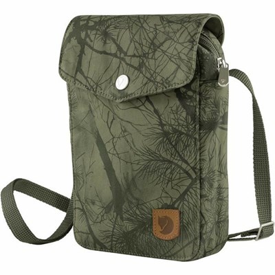 Men's Fjällräven Greenland Pocket Backpacks Dark Green | 8241OBQEW