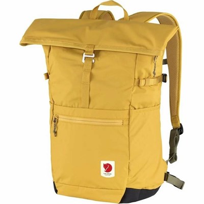 Men's Fjällräven High Coast Foldsack 24 Backpacks Yellow | 3750WTVDH