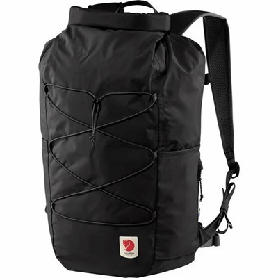 Men's Fjällräven High Coast Rolltop 26 Backpacks Black | 1426GXQCV