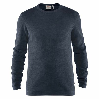 Men's Fjällräven High Coast Sweater Blue | 1590NGWQL