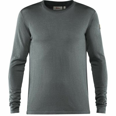 Men's Fjällräven High Coast Sweater Grey | 2065LDNZP