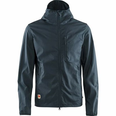 Men's Fjällräven High Coast Wind Jacket Navy | 2314ORABF