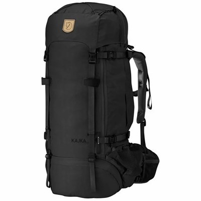 Men's Fjällräven Kajka 65 Trekking Backpacks Black | 7685GTZPS