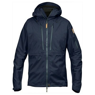 Men's Fjällräven Keb Eco Shell Jacket Navy | 7834UHQXP