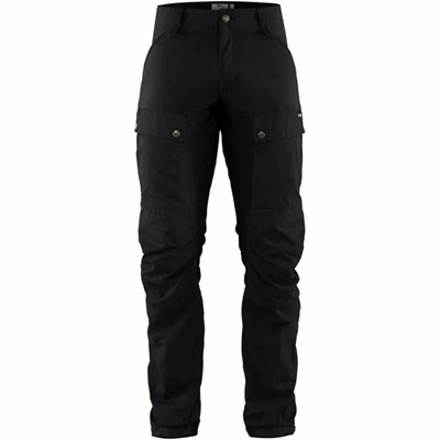 Men's Fjällräven Keb Hiking Pants Black | 7529ITWKQ