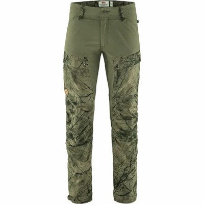 Men's Fjällräven Keb Hiking Pants Green | 9048RYVZL