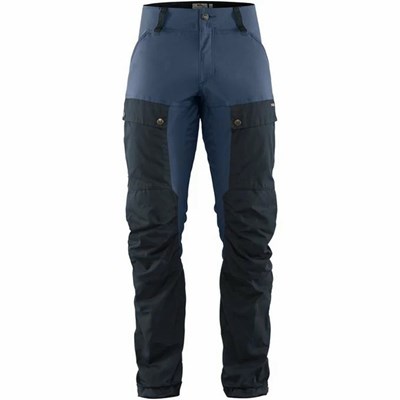 Men's Fjällräven Keb Hiking Pants Navy Blue | 5908ALTJK