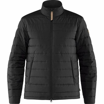 Men's Fjällräven Kiruna Winter Jacket Black | 6974CLSHM