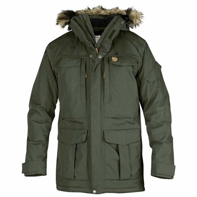 Men's Fjällräven Nuuk Parka Grey | 7918EKNIP