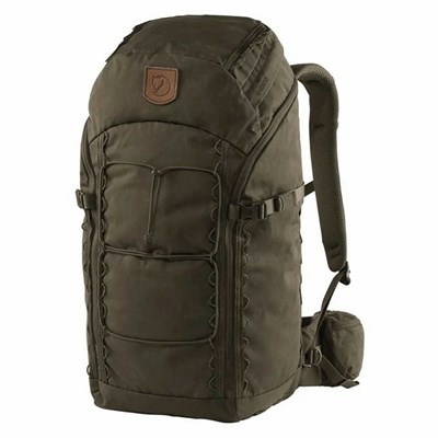 Men's Fjällräven Singi 28 Trekking Backpacks Dark Olive | 9860ZKCJI