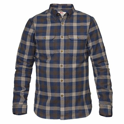 Men's Fjällräven Skog Shirts Green | 6973RTLYD