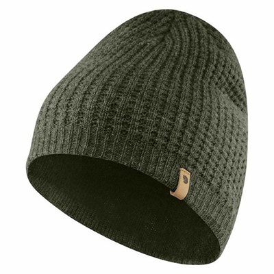 Men's Fjällräven Structure Beanies Green | 8694DLZUI