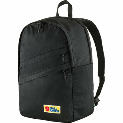 Men's Fjällräven Vardag 28 Laptop Backpacks Black | 2860TFXEV