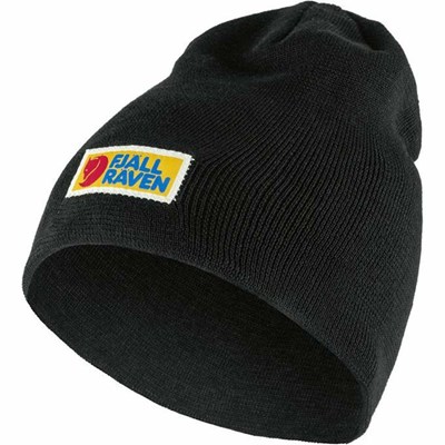 Men's Fjällräven Vardag Beanies Black | 5408IUSQN