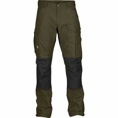 Men's Fjällräven Vidda Pro Hiking Pants Dark Olive | 6971CETRZ