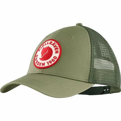 Women's Fjällräven 1960 Logo Hats Green | 8349LMHCG