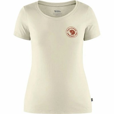 Women's Fjällräven 1960 Logo T Shirts White | 7541PJZMW