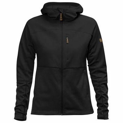 Women's Fjällräven Abisko Fleece Black | 1864LQRHM