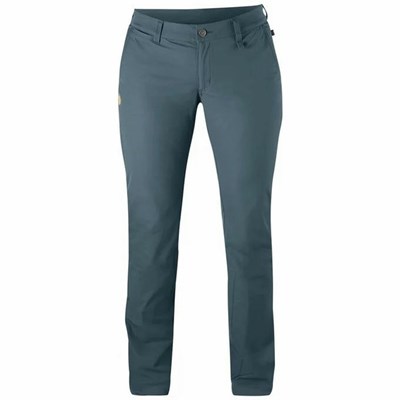 Women's Fjällräven Abisko Hiking Pants Navy | 5428YBAMZ