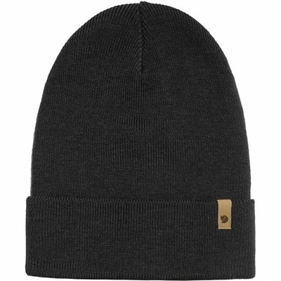 Women's Fjällräven Classic Beanies Black | 5982DECQP