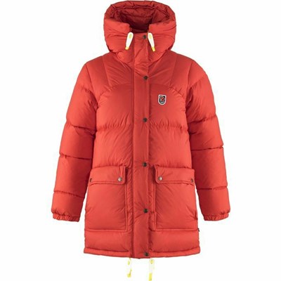 Women's Fjällräven Expedition Down Jackets Red | 1293NCTEQ