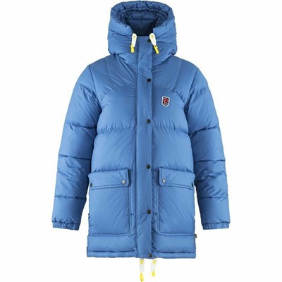 Women's Fjällräven Expedition Down Jackets Blue | 3048PIUGL