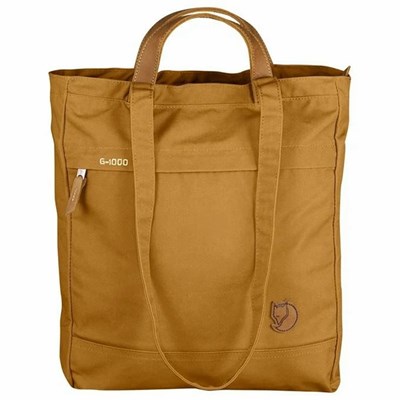 Women's Fjällräven Foldsack No. 1 Shoulder Bag Yellow | 4263OUAFG