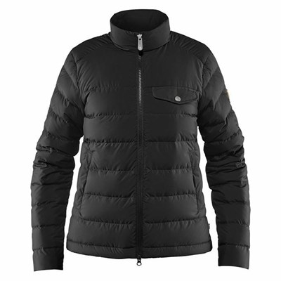 Women's Fjällräven Greenland Down Jackets Black | 3254GYWUZ