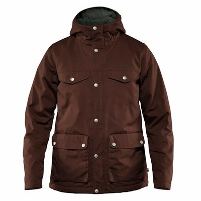 Women's Fjällräven Greenland Winter Jacket Brown | 6059XZEFB