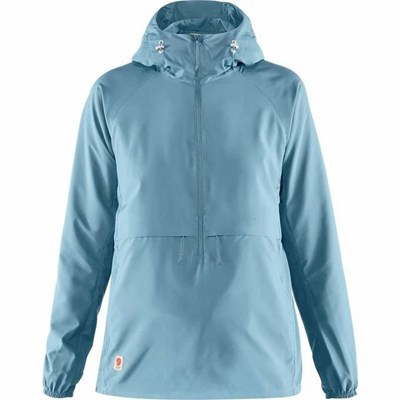 Women's Fjällräven High Coast Anorak Blue | 6280ROLTA