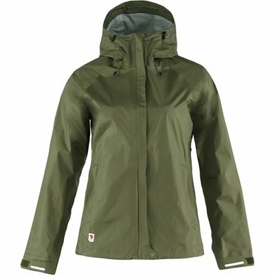 Women's Fjällräven High Coast Wind Jacket Green | 3206RNQBV