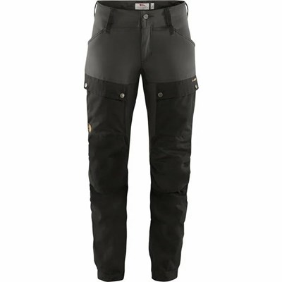 Women's Fjällräven Keb Hiking Pants Black Grey | 1290FBZNM